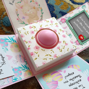 Lip balm σε Exploding Box πασχαλινό - Δώρο για δασκάλα - personalised - 2