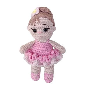 Χειροποίητη κουκλίτσα amigurumi ύψους 18 εκ. " μικρή μπαλαρίνα" ύψους 18 εκ. - κορίτσι, χειροποίητα, λούτρινα, δώρα γενεθλίων, amigurumi