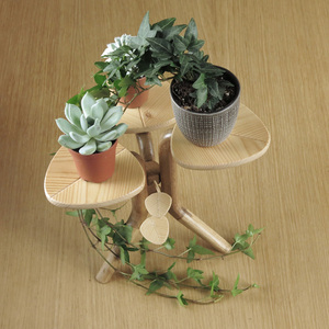 Επιτραπέζια ανθοστήλη / Plant stand model 10 - ξύλο, κασπώ - 5