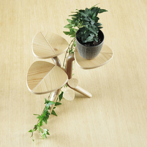 Επιτραπέζια ανθοστήλη / Plant stand model 10 - ξύλο, κασπώ