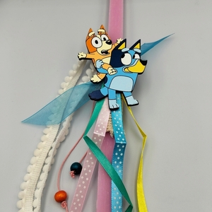 Λαμπάδα Bluey & Bingo - κορίτσι, λαμπάδες, για παιδιά, ζωάκια, για μωρά - 2