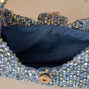 mermaid crystal bag - νήμα, μεγάλες, χειρός, βραδινές - 4