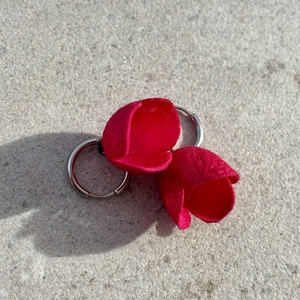Zhou dynasty fuchsia - λουλούδι, ατσάλι, boho, γάντζος - 2