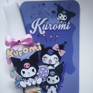 Πασχαλινή Λαμπάδα 25cm Kuromi μαγνητακι και ξύλινο διακοσμητικό κάδρο - κορίτσι, λαμπάδες, για παιδιά, για εφήβους, ήρωες κινουμένων σχεδίων - 4