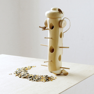 Ταΐστρα πουλιών - Wooden bird feeder