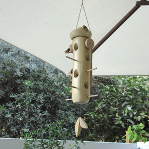 Ταΐστρα πουλιών - Wooden bird feeder - 5