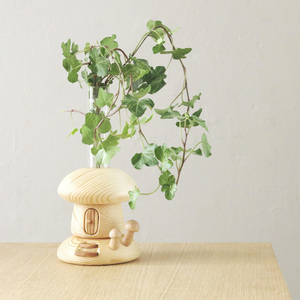Ξύλινο ανθοδοχείο - wooden flower vase model MU02 - ξύλο, βάζα & μπολ - 3