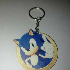 Ξύλινο στοιχείο εκτυπωμένο Sonic 6cm - ξύλο, ζευγάρια, αυτοκινήτου, σπιτιού