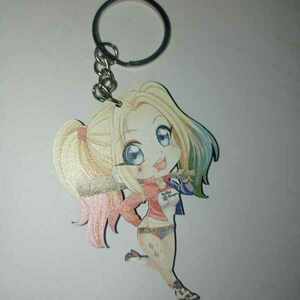 Ξύλινο εκτυπωμένο Harley Quinn 7.5cm - ξύλο, ζευγάρια, αυτοκινήτου, σπιτιού