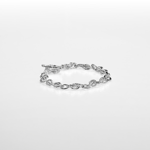 Nebula Chain Bracelet – Χειροποίητο Ασημένιο 925 Βραχιόλι με Αλυσίδα & Ανάγλυφη Υφή - ασήμι 925, boho, σταθερά, χεριού - 2