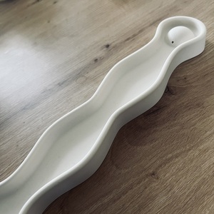 Wavy Incense Holder - ρητίνη, minimal, διακοσμητικά - 3