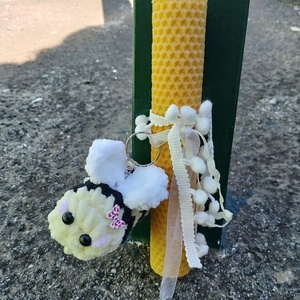 Bee and honey - λαμπάδες, λούτρινα, ζωάκια, παιχνιδολαμπάδες