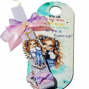 Λαμπάδα κορίτσι "be yourself" set με door tag (ντορ ταγκ) με κουτί - κορίτσι, λαμπάδες, σετ, για ενήλικες, για εφήβους - 3