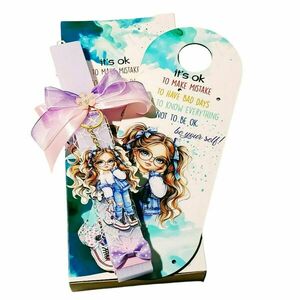 Λαμπάδα κορίτσι "be yourself" set με door tag (ντορ ταγκ) με κουτί - κορίτσι, λαμπάδες, σετ, για ενήλικες, για εφήβους - 5
