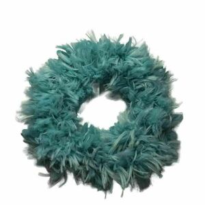 Πλεκτό scrunchies flufy - μαλλί, λαστιχάκια μαλλιών
