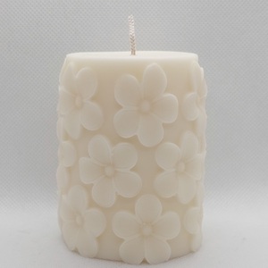 Floral Column 270gr.-Αντίγραφο - διακοσμητικά, soy candle, soy candles - 2