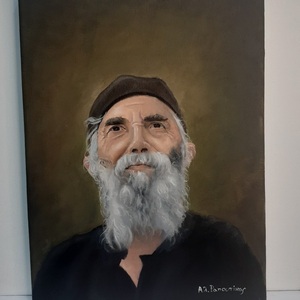 Αγιος Παισιος ελαιογραφια 30x40 - πίνακες & κάδρα, πίνακες ζωγραφικής