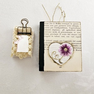 The purple heart mini notebook - αξεσουάρ γραφείου