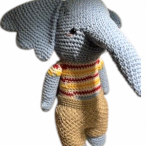 Amigurumi Ελεφαντάκι - Πλεκτή κούκλα - 2