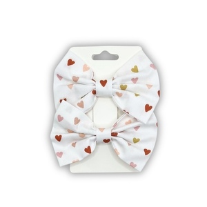 Pure love mini bow set - φιόγκος, καρδιά, για τα μαλλιά
