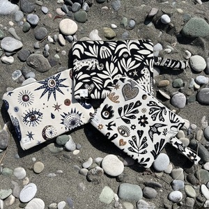 Aura pouch bag - ύφασμα, all day, χειρός, μικρές - 3