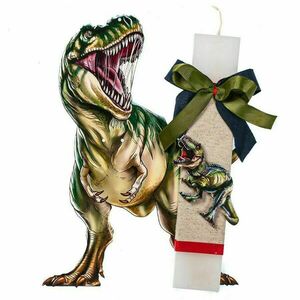Λαμπάδα Dino Rex - αγόρι, λαμπάδες, σετ, για παιδιά, ζωάκια