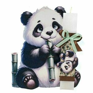 Λαμπάδα Cute Panda - αγόρι, λαμπάδες, σετ, για παιδιά, ζωάκια