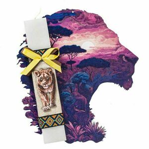Λαμπάδα Africa Lion - αγόρι, λαμπάδες, σετ, για παιδιά, ζωάκια