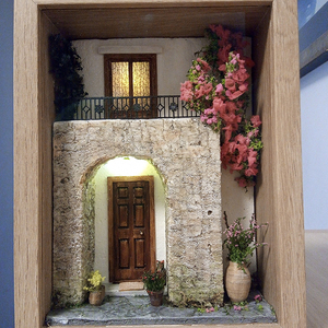 Διόραμα - Είσοδος ( 18,5 x 14 x 6 cm ) - χαρτί, διακοσμητικά - 2