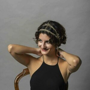 Κόσμημα Κεφαλής ¨Αέλια¨ Headband - νήμα, μέταλλο, headbands - 4
