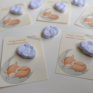 Seed bombs συννεφάκια - λουλούδια, δώρα για βάπτιση - 3