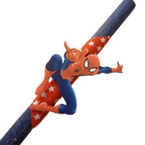 Λαμπάδα αρωματική με ξύλινο στοιχείο Spiderman - αγόρι, λαμπάδες, για παιδιά, για εφήβους, σούπερ ήρωες - 2