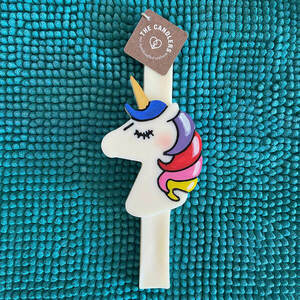Λαμπάδα Unicorn | 100% φυτικό κερί - αρωματικά κεριά, αρωματικές λαμπάδες - 3