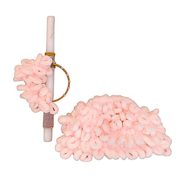 Σετ λαμπάδα με τσαντάκι Puffy pink - κορίτσι, λαμπάδες, σετ, για παιδιά, για εφήβους