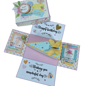Ευχετήρια κάρτα γενεθλίων σε exploding box - γενέθλια, personalised, δώρα γενεθλίων, ευχετήριες κάρτες