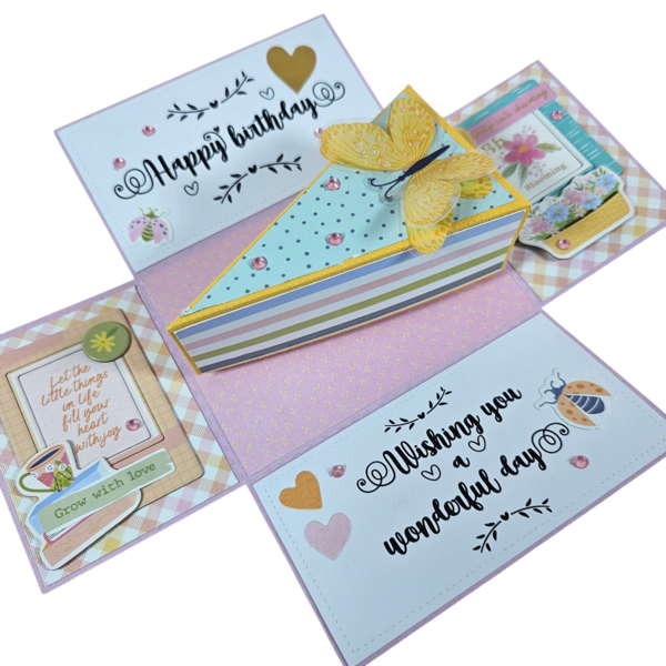 Ευχετήρια κάρτα γενεθλίων σε exploding box - γενέθλια, personalised, δώρα γενεθλίων, ευχετήριες κάρτες - 2