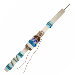 Λαμπάδα για αγόρι Absolute λευκή 40cm - αγόρι, λαμπάδες, ζευγάρια, για ενήλικες, για εφήβους