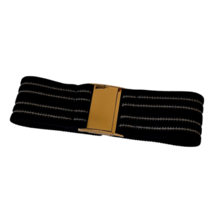 Elastic belt golden black - 2