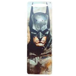Σετ δώρου: Λευκή λαμπάδα Batman και ξύλινο καδράκι Batman - αγόρι, λαμπάδες, για παιδιά, σούπερ ήρωες, ήρωες κινουμένων σχεδίων - 3