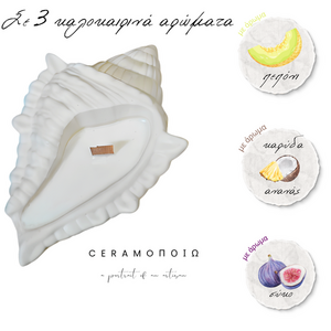 Seashell Candle - κοχύλι, αρωματικά κεριά - 5