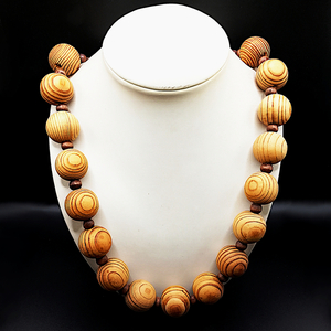 Ημίμακρυ κολιέ από ξύλο. 69cm. Boho σχέδιο που ταιρειάζει με όλα. - ξύλο, μακριά, boho