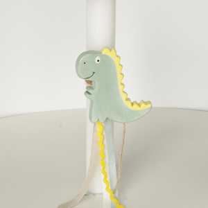 the "dinosaur" easter candle - αγόρι, λαμπάδες, χειροποίητα, για παιδιά, για μωρά - 4