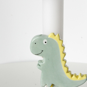 the "dinosaur" easter candle - αγόρι, λαμπάδες, χειροποίητα, για παιδιά, για μωρά - 3