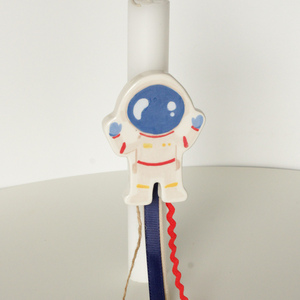 the "astronaut" easter candle - αγόρι, λαμπάδες, χειροποίητα, για παιδιά, για μωρά - 4