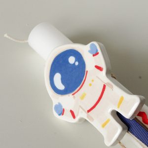 the "astronaut" easter candle - αγόρι, λαμπάδες, χειροποίητα, για παιδιά, για μωρά - 2