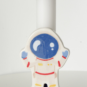 the "astronaut" easter candle - αγόρι, λαμπάδες, χειροποίητα, για παιδιά, για μωρά - 3