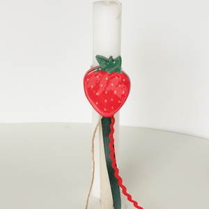 the "strawberry" easter candle - κορίτσι, λαμπάδες, για παιδιά, για ενήλικες, για εφήβους - 4