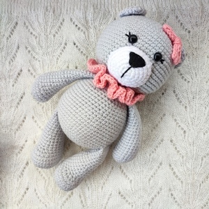 Πλεκτό amigurumi αρκουδάκι Πεπίτα - κορίτσι - 3