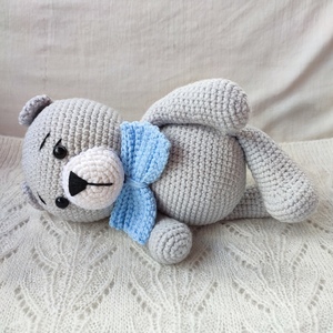 Πλεκτό amigurumi αρκουδάκι Πεπίτο - αγόρι - 4