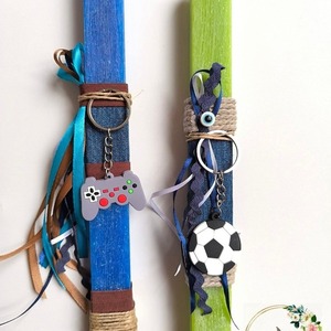 Football easter candle - αγόρι, λαμπάδες, για παιδιά, σπορ και ομάδες
